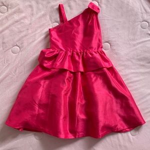Stunning Gymboree Candy Pink Bow Shoulder Dress